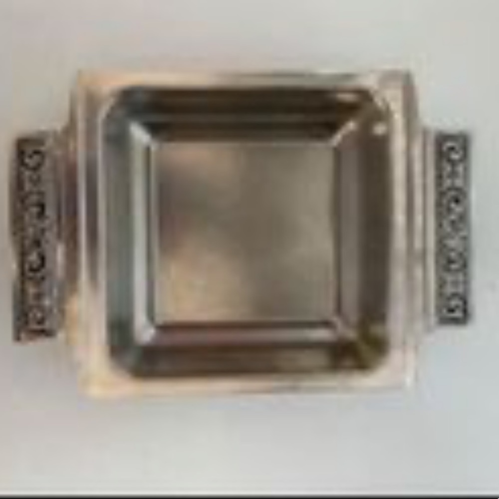 International decorator stainless 10 inch serving dish vintage